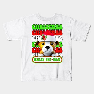 Merry Pup-mas Kids T-Shirt